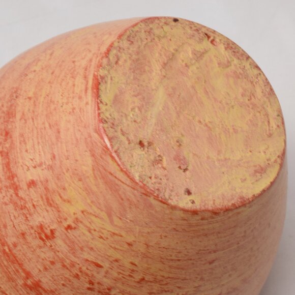 Pottery Ginger Jar Planter Pot Orange Vase Decor Stoneware Rustic Cottagecore - Picture 7 of 10